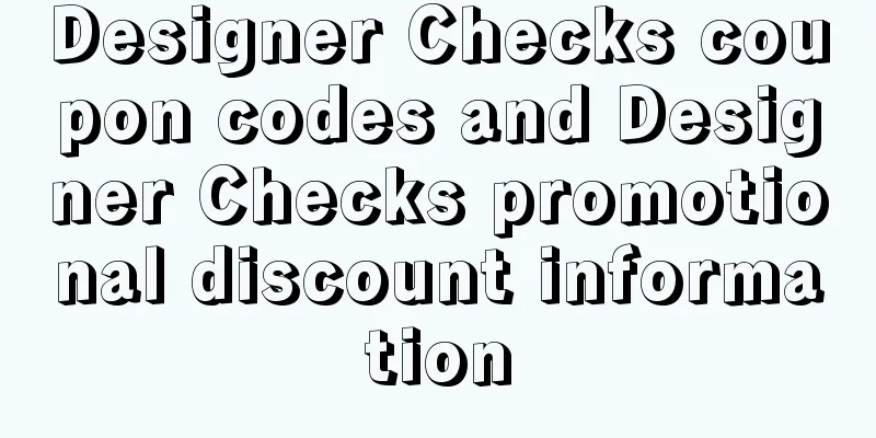 Designer Checks coupon codes and Designer Checks promotional discount information