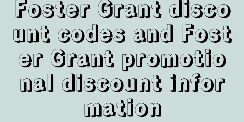 Foster Grant discount codes and Foster Grant promotional discount information