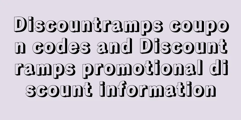 Discountramps coupon codes and Discountramps promotional discount information