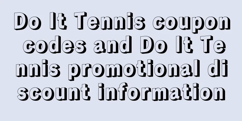 Do It Tennis coupon codes and Do It Tennis promotional discount information