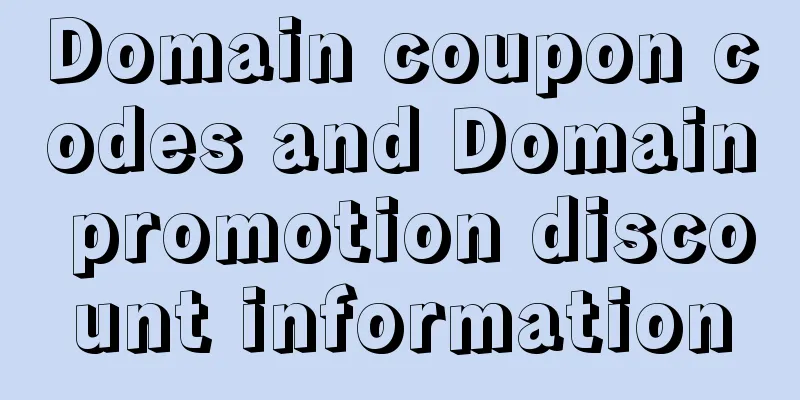 Domain coupon codes and Domain promotion discount information