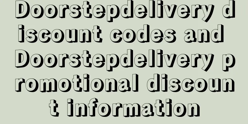 Doorstepdelivery discount codes and Doorstepdelivery promotional discount information