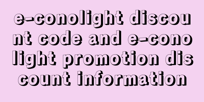 e-conolight discount code and e-conolight promotion discount information