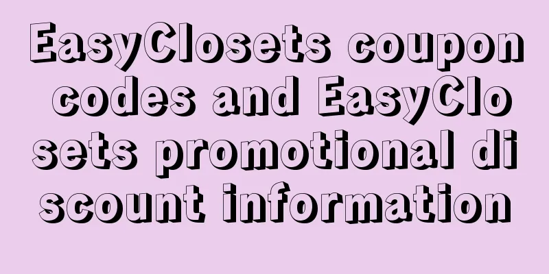 EasyClosets coupon codes and EasyClosets promotional discount information