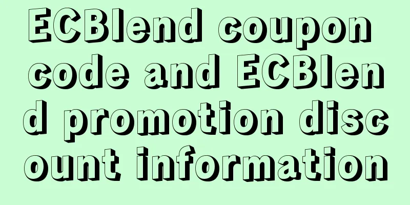 ECBlend coupon code and ECBlend promotion discount information