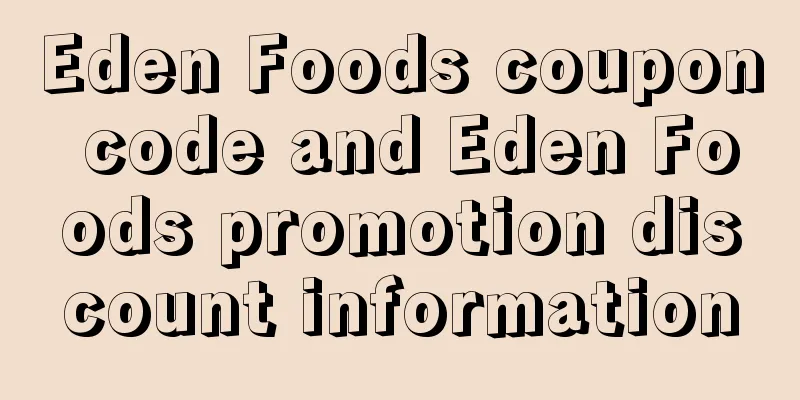 Eden Foods coupon code and Eden Foods promotion discount information
