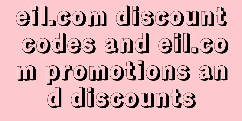 eil.com discount codes and eil.com promotions and discounts