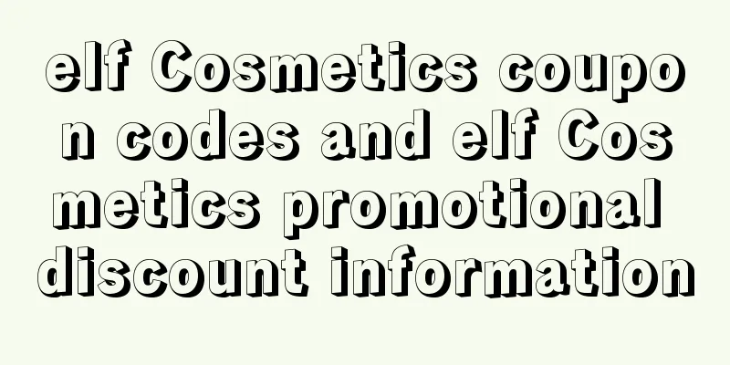 elf Cosmetics coupon codes and elf Cosmetics promotional discount information