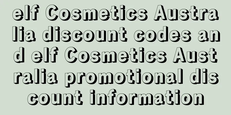 elf Cosmetics Australia discount codes and elf Cosmetics Australia promotional discount information
