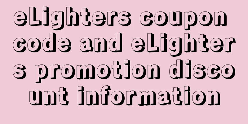 eLighters coupon code and eLighters promotion discount information