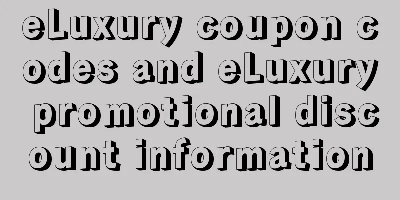 eLuxury coupon codes and eLuxury promotional discount information
