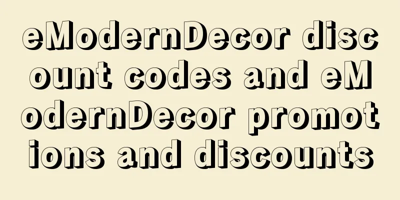 eModernDecor discount codes and eModernDecor promotions and discounts