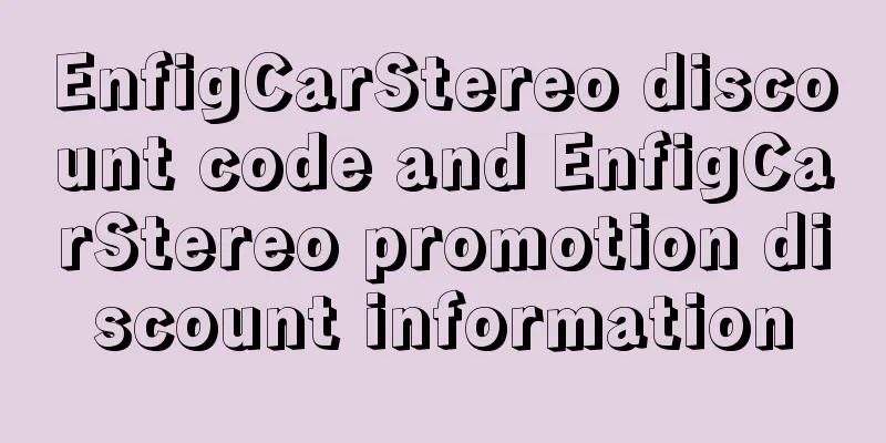 EnfigCarStereo discount code and EnfigCarStereo promotion discount information