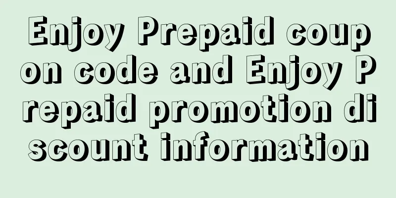 Enjoy Prepaid coupon code and Enjoy Prepaid promotion discount information