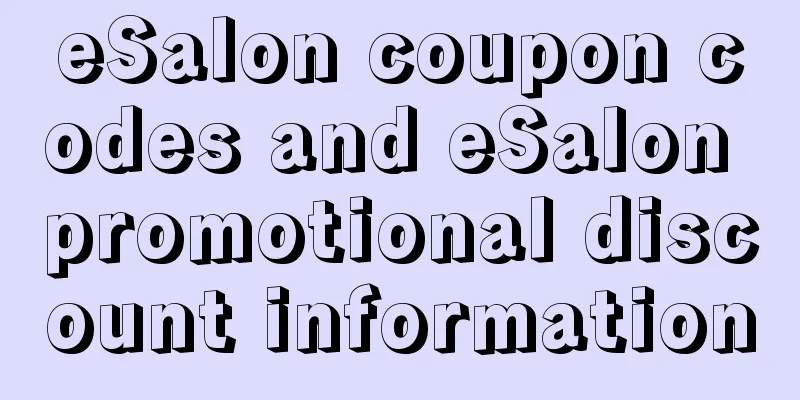 eSalon coupon codes and eSalon promotional discount information