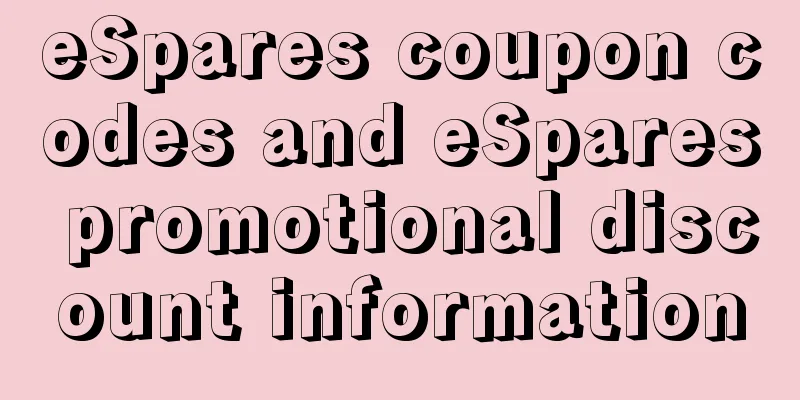 eSpares coupon codes and eSpares promotional discount information