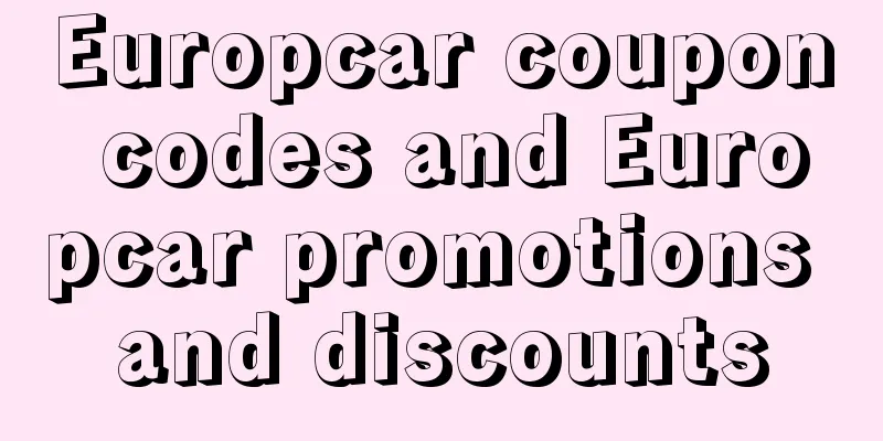 Europcar coupon codes and Europcar promotions and discounts