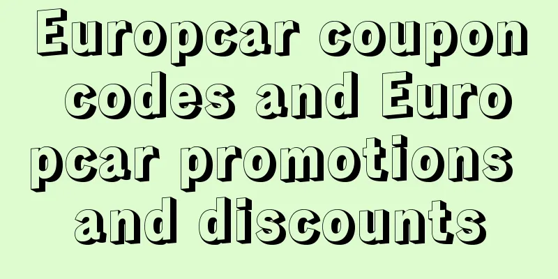 Europcar coupon codes and Europcar promotions and discounts