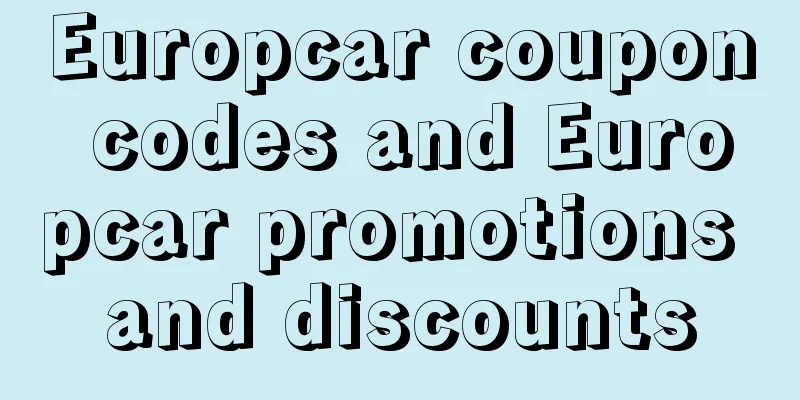 Europcar coupon codes and Europcar promotions and discounts