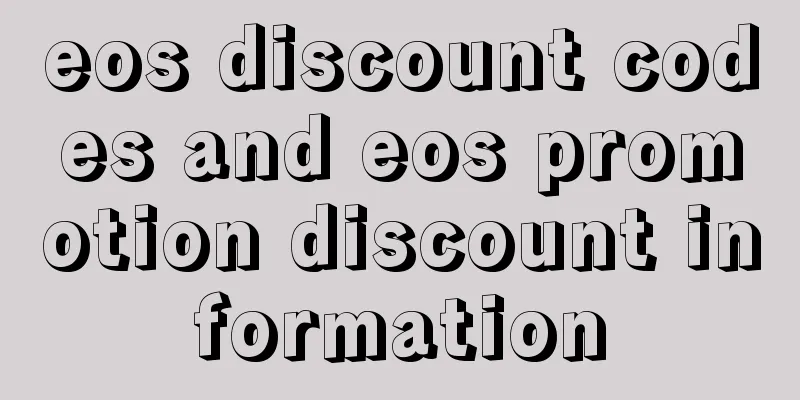 eos discount codes and eos promotion discount information
