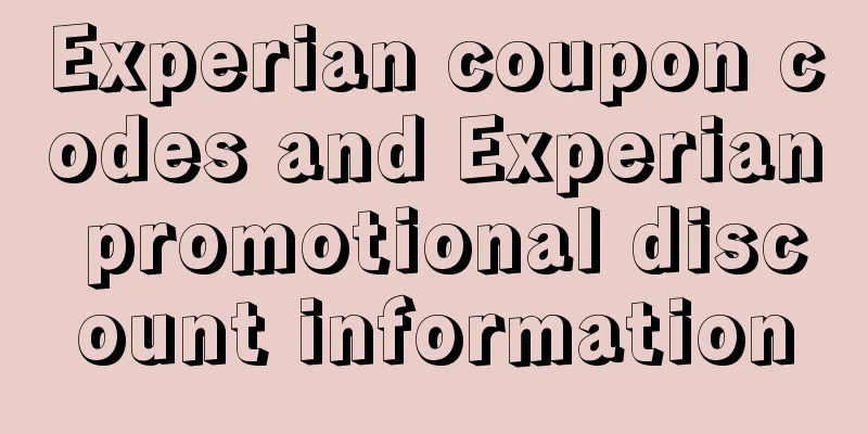 Experian coupon codes and Experian promotional discount information