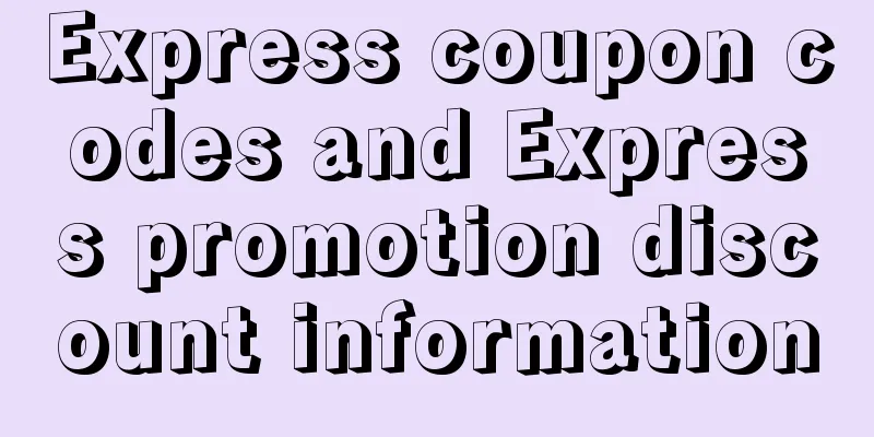 Express coupon codes and Express promotion discount information