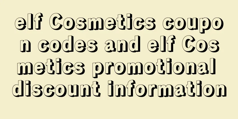 elf Cosmetics coupon codes and elf Cosmetics promotional discount information