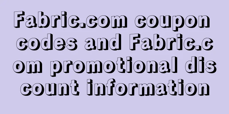 Fabric.com coupon codes and Fabric.com promotional discount information