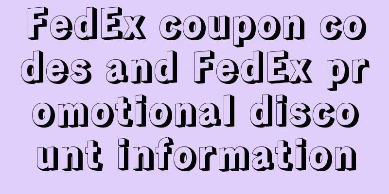 FedEx coupon codes and FedEx promotional discount information