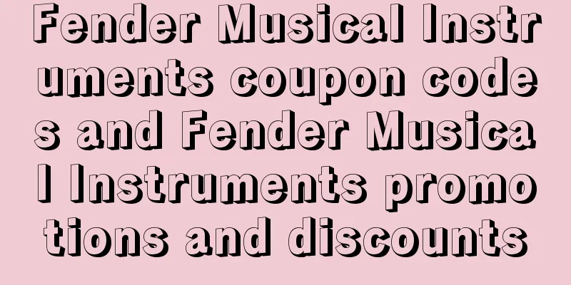 Fender Musical Instruments coupon codes and Fender Musical Instruments promotions and discounts