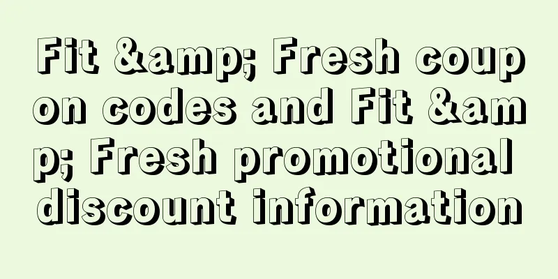 Fit & Fresh coupon codes and Fit & Fresh promotional discount information
