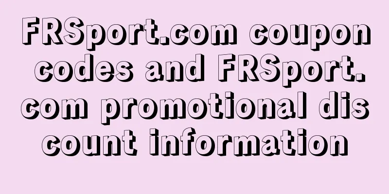 FRSport.com coupon codes and FRSport.com promotional discount information