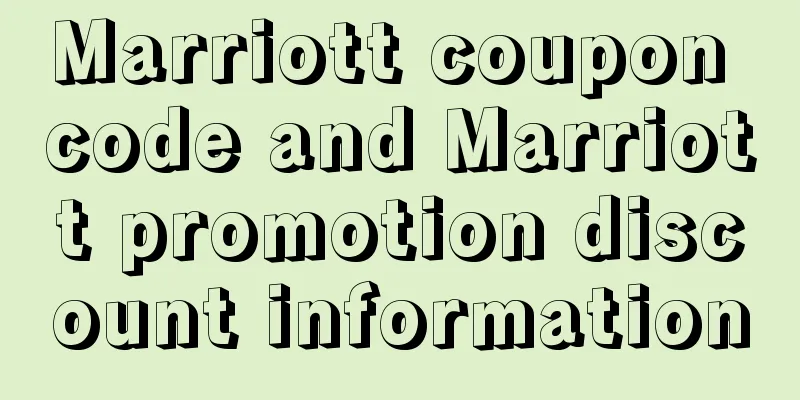 Marriott coupon code and Marriott promotion discount information
