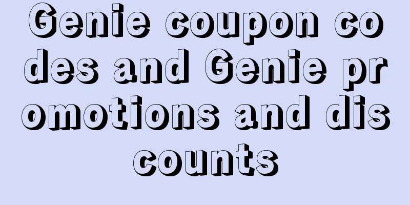 Genie coupon codes and Genie promotions and discounts