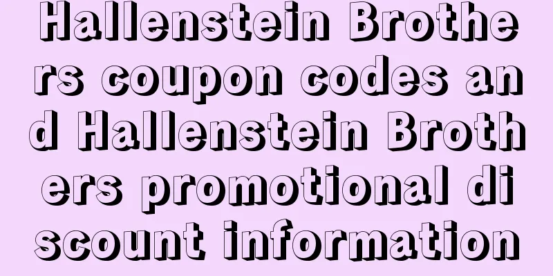 Hallenstein Brothers coupon codes and Hallenstein Brothers promotional discount information