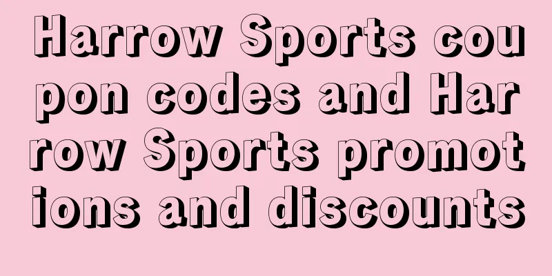 Harrow Sports coupon codes and Harrow Sports promotions and discounts