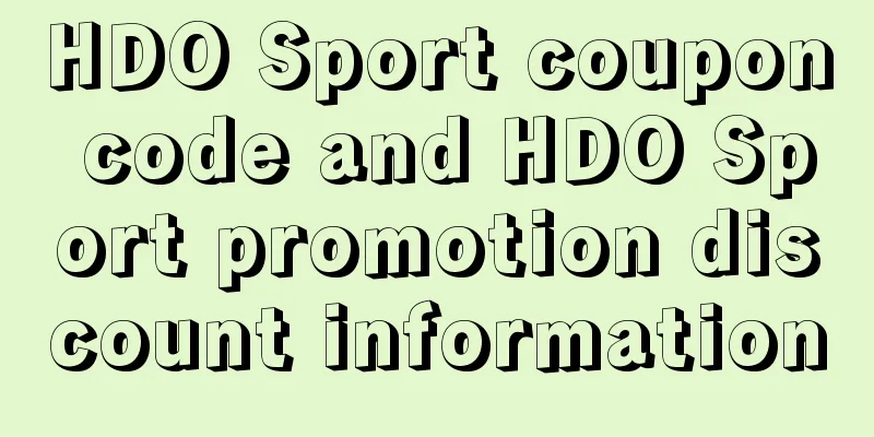 HDO Sport coupon code and HDO Sport promotion discount information