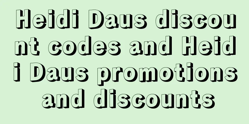 Heidi Daus discount codes and Heidi Daus promotions and discounts