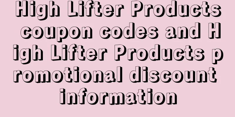 High Lifter Products coupon codes and High Lifter Products promotional discount information