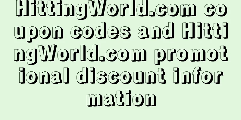 HittingWorld.com coupon codes and HittingWorld.com promotional discount information