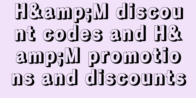 H&M discount codes and H&M promotions and discounts