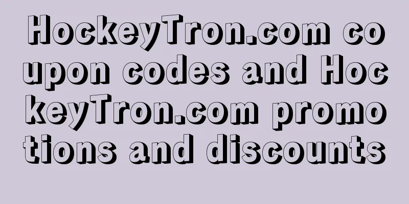 HockeyTron.com coupon codes and HockeyTron.com promotions and discounts