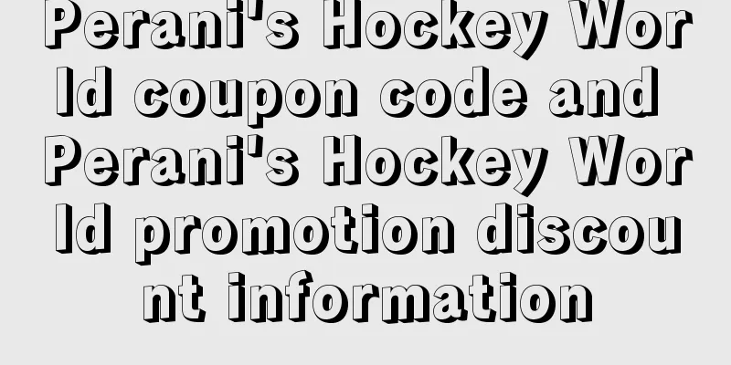 Perani's Hockey World coupon code and Perani's Hockey World promotion discount information