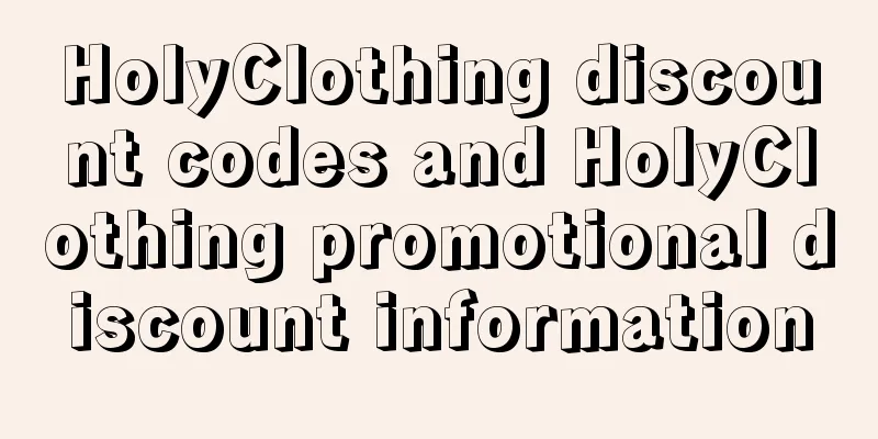 HolyClothing discount codes and HolyClothing promotional discount information