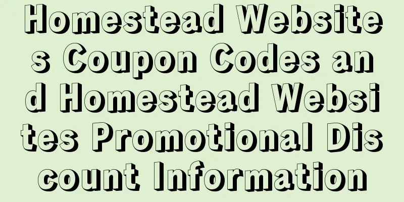 Homestead Websites Coupon Codes and Homestead Websites Promotional Discount Information