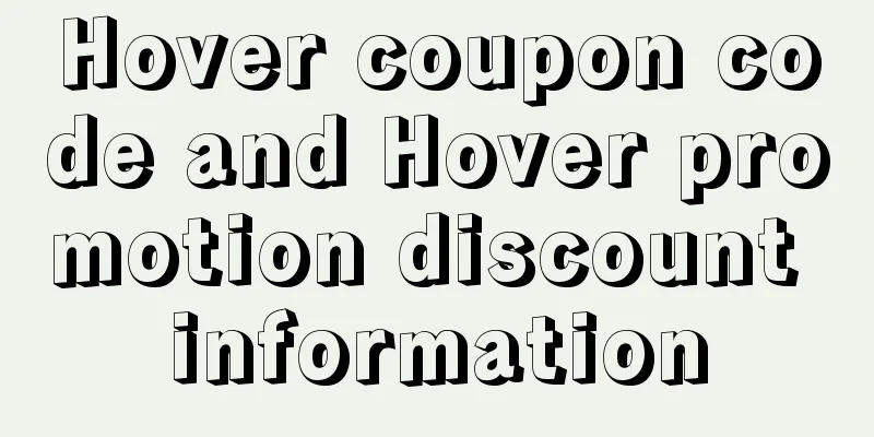 Hover coupon code and Hover promotion discount information