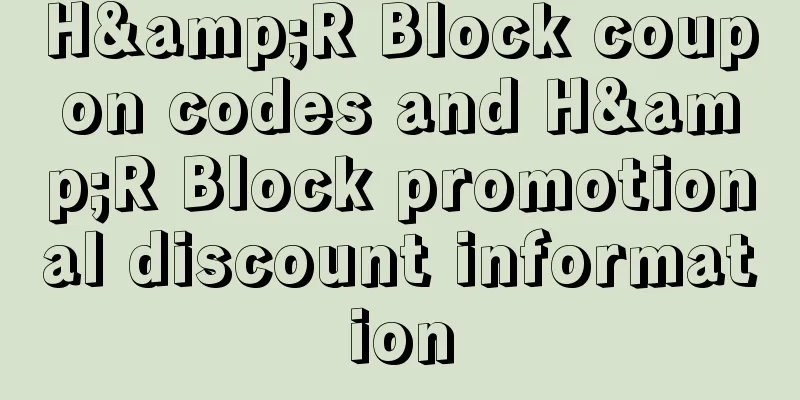 H&R Block coupon codes and H&R Block promotional discount information