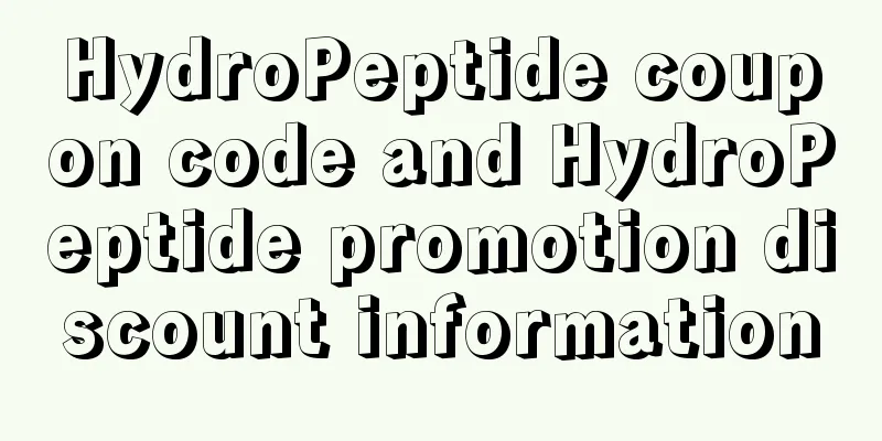 HydroPeptide coupon code and HydroPeptide promotion discount information
