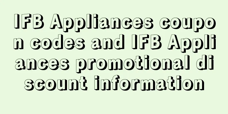 IFB Appliances coupon codes and IFB Appliances promotional discount information