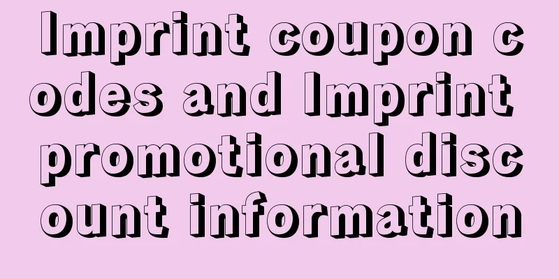 Imprint coupon codes and Imprint promotional discount information
